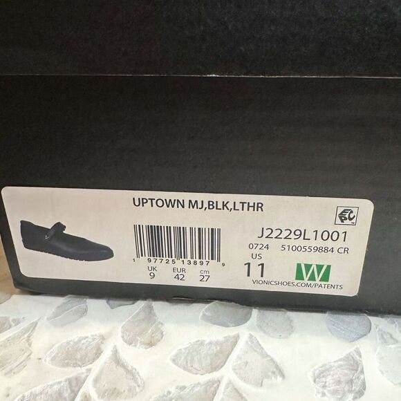 Vionic Uptown Leather Mary Jane Flats Comfort Shoes Women’s Size 11 W New in Box - Picture 14 of 14